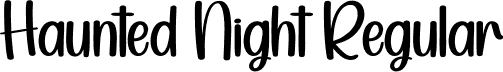 Haunted Night Regular font - Haunted-Night.otf