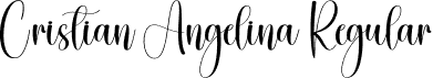 Cristian Angelina Regular font - Cristian-Angelina.otf