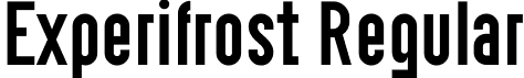 Experifrost Regular font - experifrost.otf