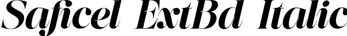 Saficel ExtBd Italic font - Saficel-Extrabolditalic.otf