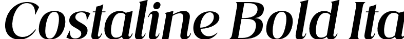 Costaline Bold Ita font - Costaline-Bolditalic.otf