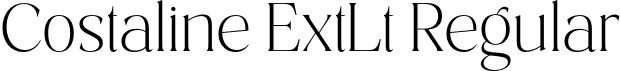 Costaline ExtLt Regular font - Costaline-Extralight.otf