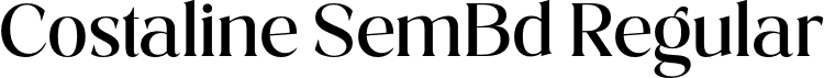 Costaline SemBd Regular font - Costaline-Semibold.otf