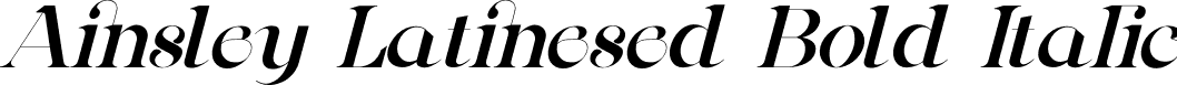 Ainsley Latinesed Bold Italic font - ainsley-bold-italic.otf