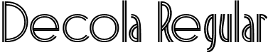 Decola Regular font - Decola-Regular.ttf