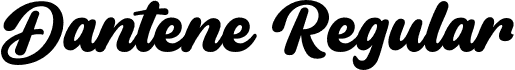 Dantene Regular font - danteneregular-6yozo.otf