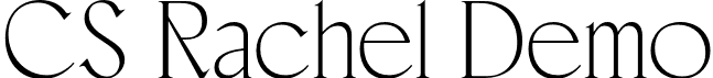 CS Rachel Demo font - CSRachel-Regular_demo.otf