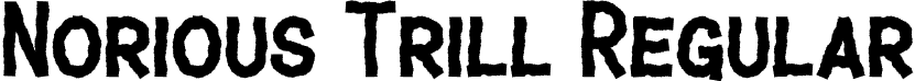 Norious Trill Regular font - Norious Trill Personal Use.ttf