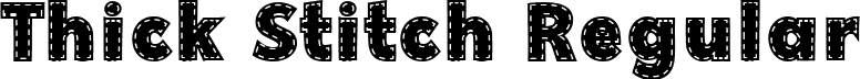 Thick Stitch Regular font - Thick Stitch.ttf