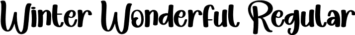 Winter Wonderful Regular font - Winter-Wonderful.otf