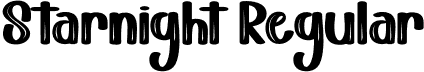 Starnight Regular font - Starnight.otf