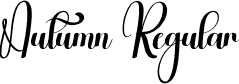 Autumn Regular font - Autumn.otf