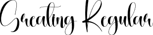 Greating Regular font - Greating.otf