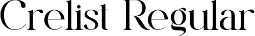 Crelist Regular font - Crelist.otf