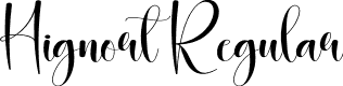 Hignort Regular font - Hignort.otf