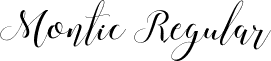 Montic Regular font - Montic.ttf