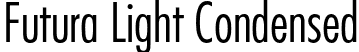 Futura Light Condensed font - Futura-CondensedLight.otf
