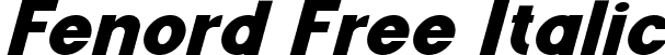 Fenord Free Italic font - Fenord Italic.ttf