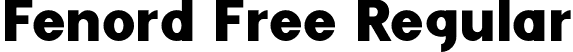 Fenord Free Regular font - Fenord Regular.otf