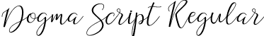 Dogma Script Regular font - dogma demo.ttf