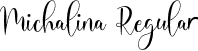 Michalina Regular font - Michalina Script.ttf