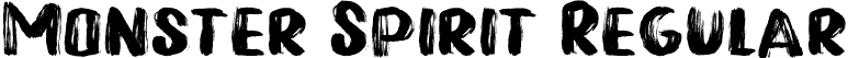 Monster Spirit Regular font - Monster Spirit.otf