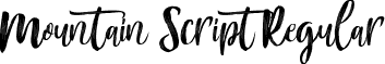 Mountain Script Regular font - Mountain Script - Brush Font.ttf