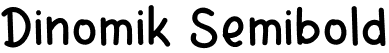 Dinomik Semibold font - DinomikSemibold-rg2xB.otf