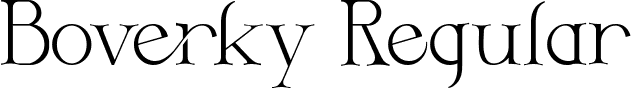 Boverky Regular font - boverky-rpmnv.ttf