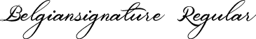 Belgiansignature Regular font - Belgiansignature.ttf