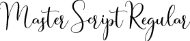 Master Script Regular font - Master Script.ttf