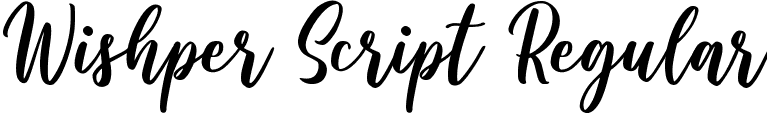 Wishper Script Regular font - Wishper-Script (DEMO).ttf