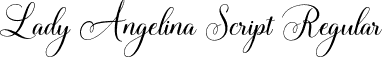 Lady Angelina Script Regular font - Lady Angelina Script.otf