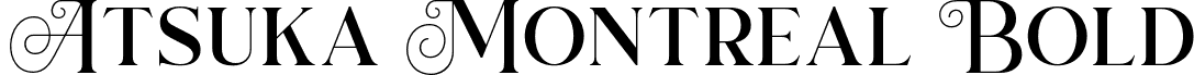 Atsuka Montreal Bold font - AtsukamontrealBold-JR5nM.otf