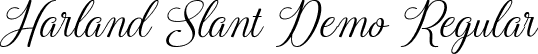 Harland Slant Demo Regular font - Harland Slant Demo.ttf