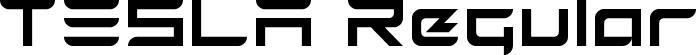 TESLA Regular font - TESLA.ttf