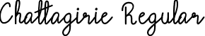 Chattagirie Regular font - Chattagirie.ttf