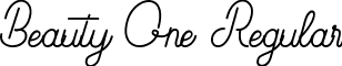 Beauty One Regular font - BeautyOne-_demo_.ttf