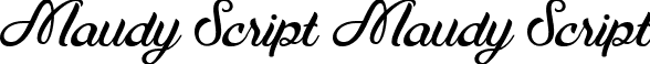 Maudy Script Maudy Script font - Maudy Script Free Demo.ttf