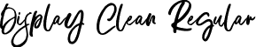 Display Clean Regular font - DisplayClean_PERSONAL_USE.ttf