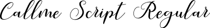 Callme Script Regular font - Callme Script.ttf