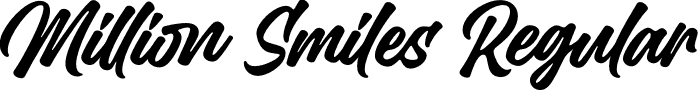 Million Smiles Regular font - MillionSmiles-yw83q.otf