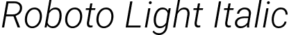 Roboto Light Italic font - Roboto-LightItalic.ttf