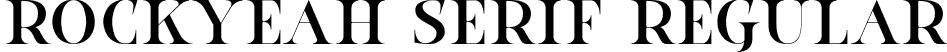 Rockyeah Serif Regular font - Rockyeah-Serif.ttf