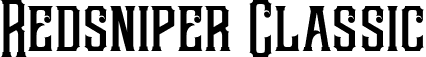 Redsniper Classic font - Redsniper Classic.ttf