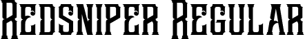 Redsniper Regular font - Redsniper.ttf