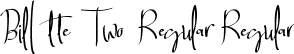 Billortte Two_Regular Regular font - Billortte Two_Regular TTF.ttf