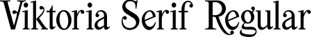 Viktoria Serif Regular font - Viktoria Serif.otf