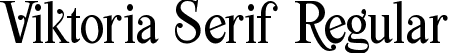 Viktoria Serif Regular font - Viktoria Serif.ttf