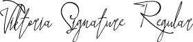 Viktoria Signature Regular font - Victoria Signature.otf